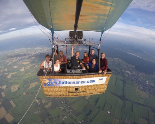 Prive ballonvaart met 8 personen vanaf Groesbeek